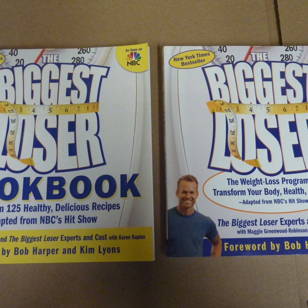 Set of 2 Biggest Loser Weight-Loss Program, Recipe Cookbook, Bob Harper, NEW